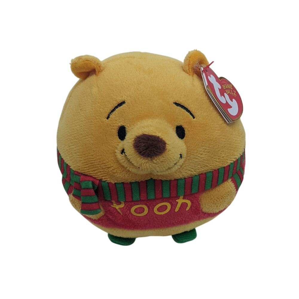 Disney - Winnie the Pooh TY Beanie Ballz (Regular Size - 4 in) - Plush Ball Toy